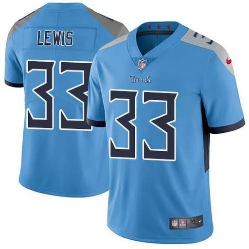 Men Tennessee Titans #33 Dion Lewis Nike Light Blue Vapor Limited NFL Jersey